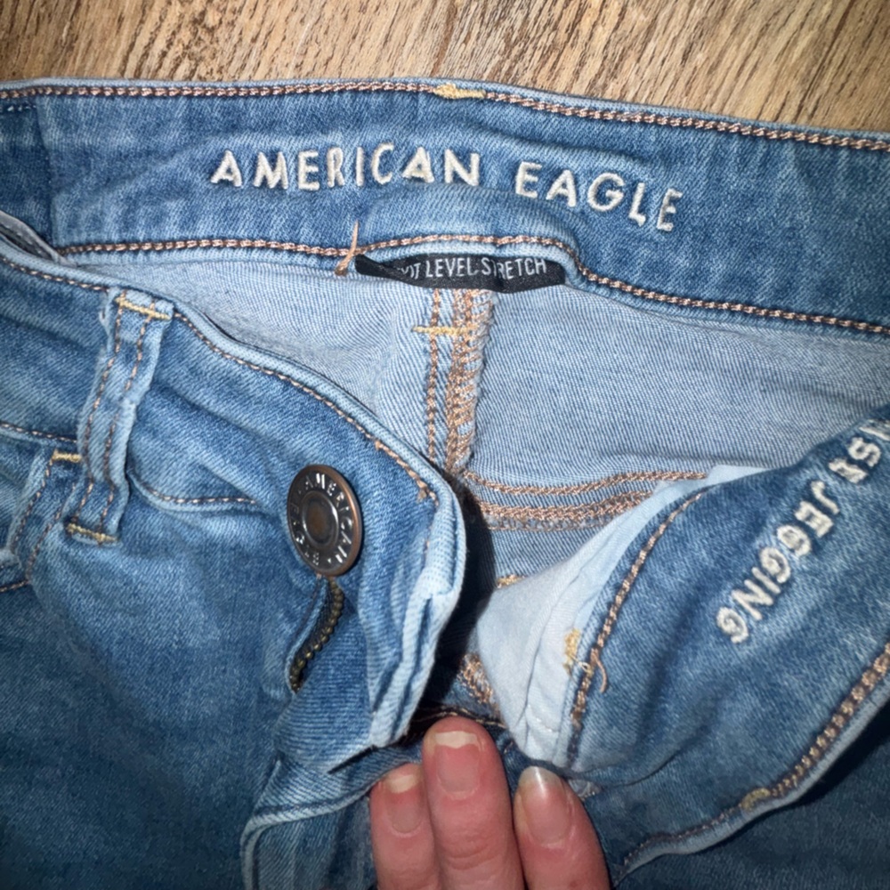 American Eagle Outfitters Skinny Jean Bundle of 3 (denim, white, black)😀 Size 4 - Picture 12 of 15